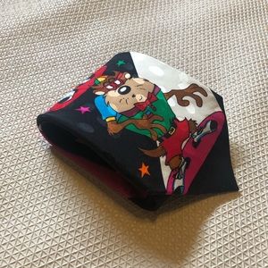 Vintage looney tones mania silk tie